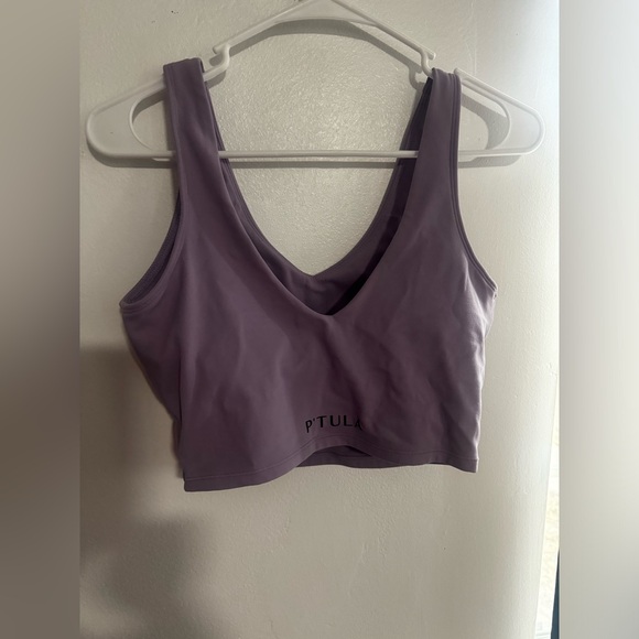 P'tula Faith V Crop Medium size Lilic color New no padding - Picture 3 of 4